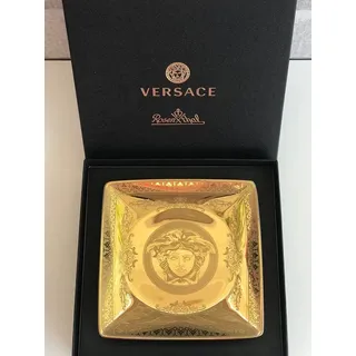 Rosenthal Schale 12 cm Golden Medusa, handbemalt, mediterran, dekorativ