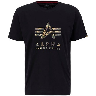 Alpha Industries Camo Tpu T Kurzarm-T-Shirt Black M