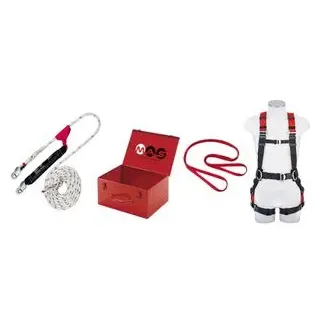 MAS Sicherheitsgurt 90, 41001, 2-Punkt-System, Auffang- & Haltegurt, Set, bis 136kg, Größe M/L/XL