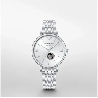 Emporio Armani GIANNI T-BAR Automatikuhr Edelstahl 38 mm AR60022
