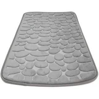 Intirilife Duschvorleger Grau 80 x 50 cm