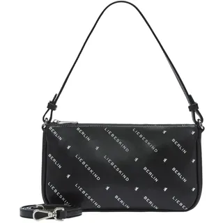 Liebeskind Berlin Monogram Crossbody Schultertasche Leder Black
