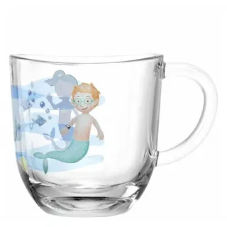 LEONARDO 6er-Set Leonardo Kaffeetasse Avventura - Meer 200 ml Glas Bunt