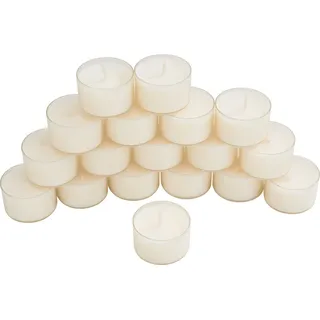 Wenzel Stumpenkerze Teelichter Pue Nature Lights, 18 Stück