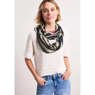 STREET ONE Loop Schal aus Modal mit Print shadowed navy A - Einheitsgröße