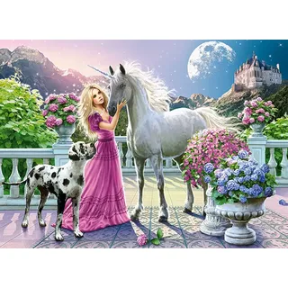 Castorland Puzzle Mein kleiner Freund das Einhorn, Puzzleteile