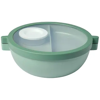 Mepal - Bento-Lunchbowl Vita - Brotdose mit Fächern - Extra Fach mit Deckel, Dressing-Deckel & Tablett - Bentobox - Salatbox to-go - Nordicsage