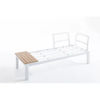 Gartensofa-Modul Summerlounge 2-Sitzer Aluminium Grau
