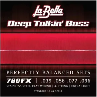 LA BELLA 760FX Flatwound 039/096 (4x, E-Bass Saiten