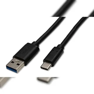 CAPTIVA USB-A auf USB-C 3 m Schwarz
