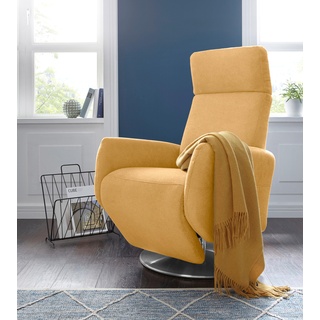 TV-Sessel SIT&MORE "Kobra" Sessel Gr. Lu x us-Microfaser, B/H/T: 71 cm x 110 cm x 82 cm, gelb (senf) Fernsehsessel und TV-Sessel