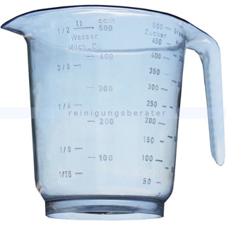 Messbecher Bekaform 500 ml glasklar Messbecher 500 ml, 3 Skalen für Flüssigkeiten, Mehl & Zucker