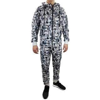Fashion Boy Sweatanzug Jogginganzug, Freizeitanzug, Camouflage, Army, HF175 weiß XXL