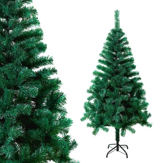 XINZI Künstliche Weihnachtsbäume 150cm Grün PVC Tannenbaum mit Kiefernadel und Ständer Simulation Christbaum Festive Deko Kunstbaum für Weihnachts Halloween Party