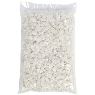 Eurosand 1kg Dekosteine Steine Glassteine Streudeko 4-10mm Perlmutt schimmernd