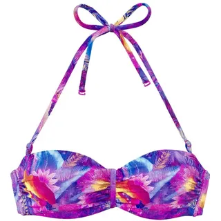 VENICE BEACH Bügel-Bandeau-Bikini-Top Damen Lila 36 Cup A