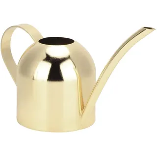 PerGar Kupfer-Gießkanne, Kleine Gießkanne für Zimmerpflanzen, 500 Ml Edelstahl-Gießkanne, Lange Öffnung, Gießkanne für Blumen, Gebürstete Blumen-Gießkanne mit Komfortgriff für die(Gold)