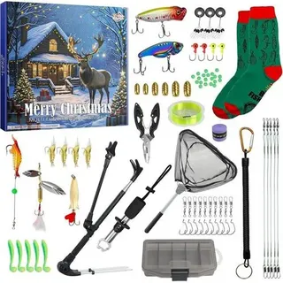 Adventskalender 2025 24 Tage Angelzubehör und Werkzeuge für Angler