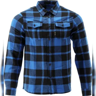 TRIZERATOP Flanellhemd , Holzfällerhemd, Arbeitshemd blau/schwarz XXXL
