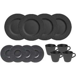 Villeroy & Boch Manufacture Rock Kaffeeservice 12-tlg. schwarz