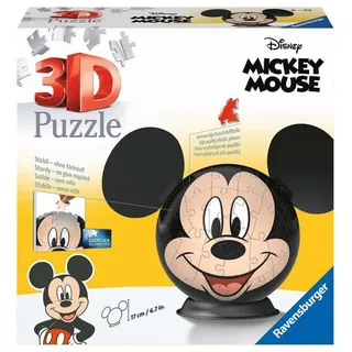 Ravensburger 3D Puzzle 11761 - Puzzle-Ball Mickey Mouse - 72 Teile - Puzzle-Ball für Mickey Mouse-Fans ab 6 Jahren