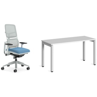Steelcase Please Air - Ergonomischer, höhenverstellbarer Bürodrehstuhl Ottima Portico - Homeoffice-Schreibtisch