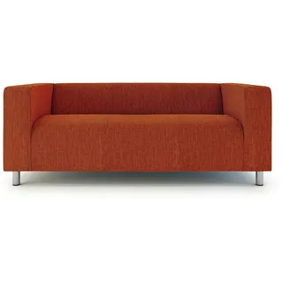 Klippan Loveseat Schonbezug für IKEA 2-Sitzer Klippan Loveseat Sofabezug, Ersatzbezug aus Polyester, Orange