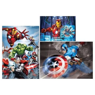Clementoni 97528 - Puzzle Set - Marvel Avengers (1x 500 Teile, 2x 1000 Teile) Puzzel