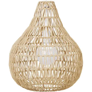 Beliani Molopo 1-flg. 40 cm rund Beige/Papier