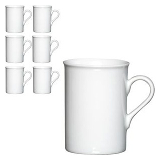 RitzenhoffundBreker Kaffeebecher Snap Bianco, 300ml, Porzellan, weiß, 6 Stück