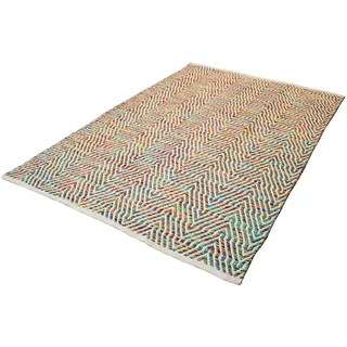Teppich HOME AFFAIRE "Jaron" Teppiche Gr. B/L: 160 cm x 230 cm, 7 mm, 1 St., bunt (multi) Baumwollteppiche Wohnzimmer