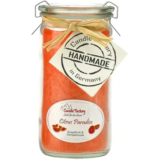 Candle Factory Duftkerze, 15 x 7 x 15 cm, citrus paradise