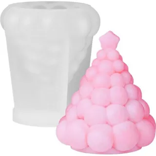 Famanu Silikonform Weihnachtsbaum - 3D Kerzengießform für DIY Aromatherapie