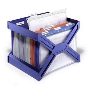 Durable Hängeregister-Box 2611-06, Carry Plus, A4, für 30 Hängemappen, blau