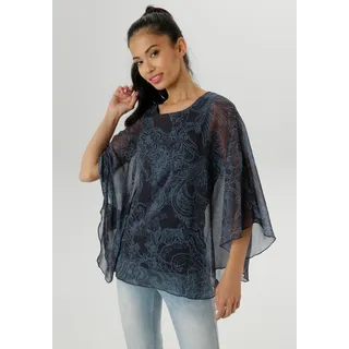 Aniston SELECTED Chiffonbluse blau 48