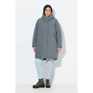 Ulla Popken Mantel dunkelgrau melange | 46-48