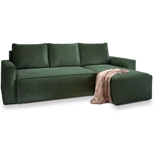 masseno Ecksofa mit Schlaffunktion Potaro & Grün, ¦ Maße cm, Wohnzimmer, Sofas Couches, Wohnlandschaften, Ecksofas