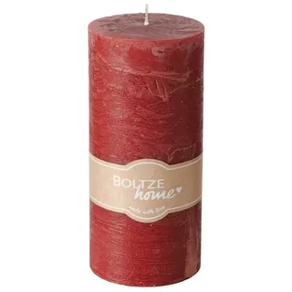 BOLTZE Duftkerze Casual Stumpenkerze rot 15cm (1 Stück) rot