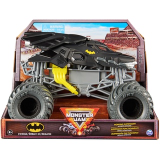 Monster Jam, offizieller Batmobile Monster Truck, Metall-Spritzguss-Fahrzeug zum Spielen und Sammeln im Maßstab 1:24