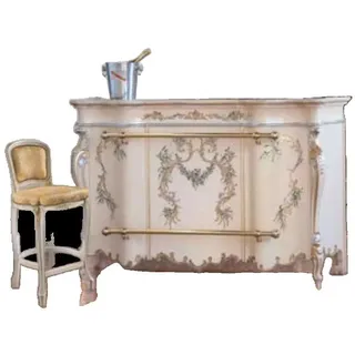 JVmoebel Barschrank Holz Bar Schrank Tresen Haus Bars Theke Tisch Weinschrank (1-St., Nur Barschrank) Made in Europa beige