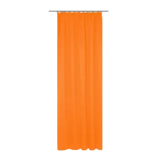 Vorhang WIRTH "Dim out" Gardinen Gr. 345 cm, Kräuselband, 142 cm, orange Kräuselband nach Maß