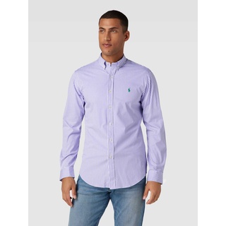 Slim Fit Freizeithemd mit Button-Down-Kragen, Lavender, S