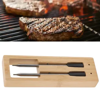 Bluetooth-fähiges Smart-kochthermometer Mit 2 Wasserdichten Sonden (ip67), Thermobeef Master Pro Kabelloses Ofen-grill-bbq-thermometer