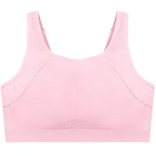 GLAMORISE Atmungsaktiver Mesh-Sport-BH - Pink Unterwäsche Damen