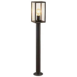 LINDBY Außenleuchte Aluminium 80 cm E27 spritzwassergeschützt schwarz