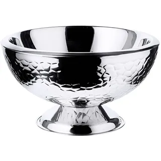 Edzard Sektkühler Capri, Edelstahl hochglanzpoliert, außen gemustert, ø 43 cm, H 24 cm
