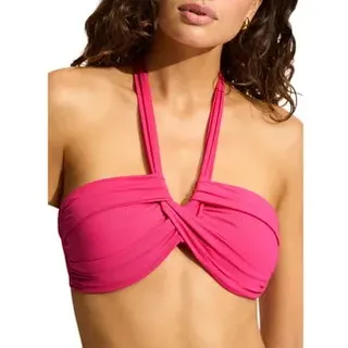 Seafolly - S.Collective Halter Bandeau Bikini Top Damen raspberry - rosa/pink