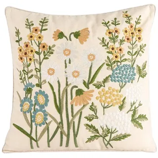 REITINGE Nordic Linen Kissen für Hülle, besticktes Sofakissen, Cov