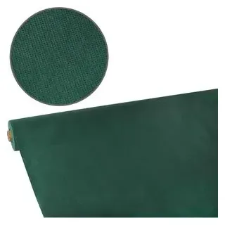 Papstar Tischtuchrolle 82345, dunkelgrün, Vlies, Soft Selection, 1,18m x 25m
