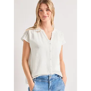 STREET ONE Blusenshirt mit Tape Weiß 42